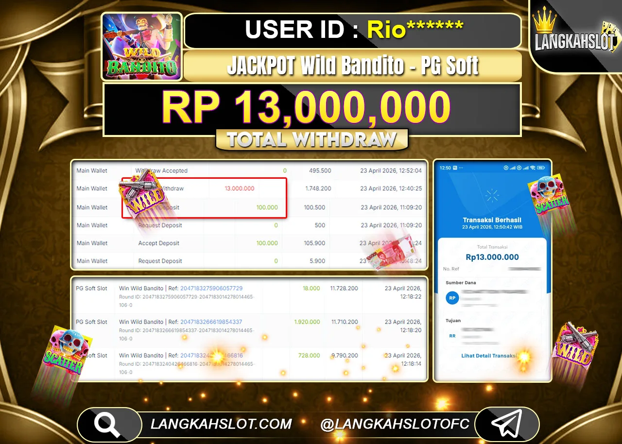 Dokumentasi WILD BANDITO — LANGKAHSLOT